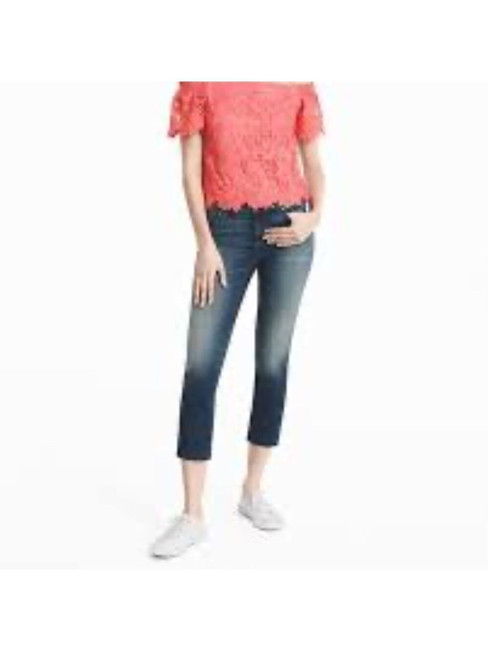 WHBM Straight-Leg Crop Jeans